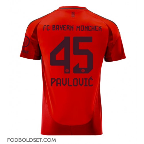 Bayern Munich Aleksandar Pavlovic #45 Hjemmebanetrøje 2024-25 Kortærmet